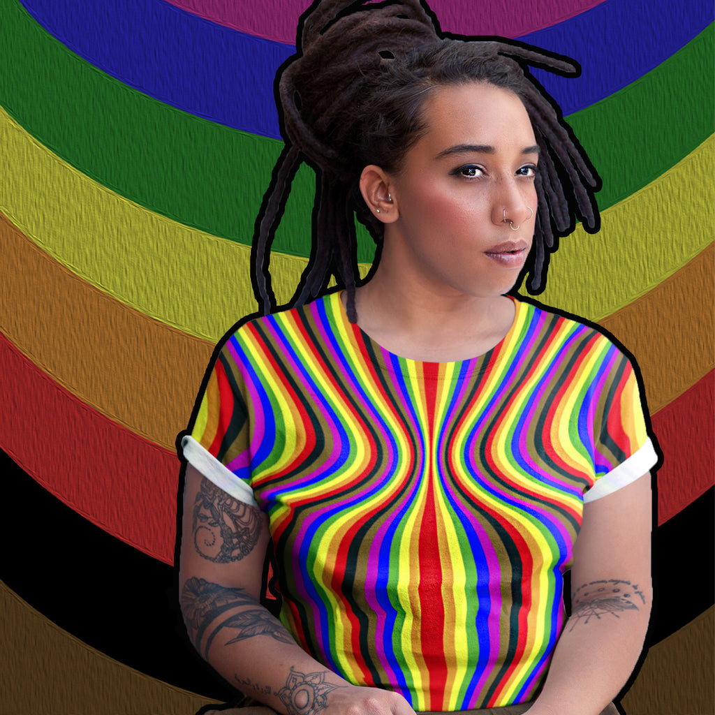 Pride: LGBTQ Pride Shirt for a Lesbian or a Gay, Pansexual, Bisexual, Nonbinary, or trans person. Order a woman's t- shirt, a men's t-shirt, and a nonbinary t-shirt.